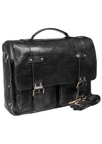 Кожаный черный мужской портфель TONY BELLUCCI - 5089-893