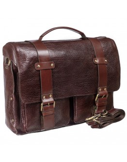 Кожаный коричневый мужской портфель TONY BELLUCCI - 5089-896