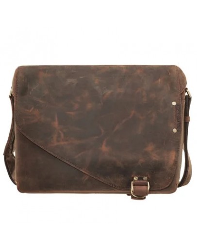 Фотография Удобная сумка на плечо из натуральной винтажной кожи TONY BELLUCCI - 5092-07