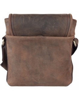 Небольшая кожаная коричневая мужская сумка на плечо TONY BELLUCCI - 5137-07