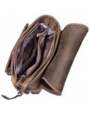 Фотография Небольшая кожаная коричневая мужская сумка на плечо TONY BELLUCCI - 5137-07