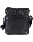 Фотография Небольшая кожаная черная мужская сумка на плечо TONY BELLUCCI - 5137-893