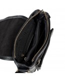 Фотография Небольшая кожаная черная мужская сумка на плечо TONY BELLUCCI - 5137-893