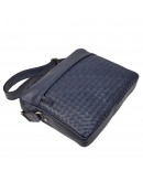 Фотография Кожаная синяя мужская деловая сумка на плечо TONY BELLUCCI - 5144-09