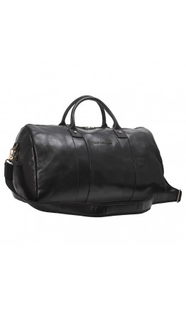 Кожаная дорожная мужская черная фирменная сумка TONY BELLUCCI - 5146-101
