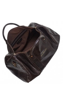 Кожаная дорожная мужская коричневая фирменная сумка TONY BELLUCCI - 5146-886