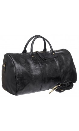 Кожаная дорожная мужская черная фирменная сумка TONY BELLUCCI - 5146-893