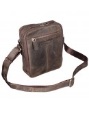 Фотография Винтажная кожаная сумка-барсетка коричневого цвета TONY BELLUCCI - 5153-06
