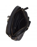 Фотография Черная небольшая кожаная мужская сумка на плечо TONY BELLUCCI - 5154-101