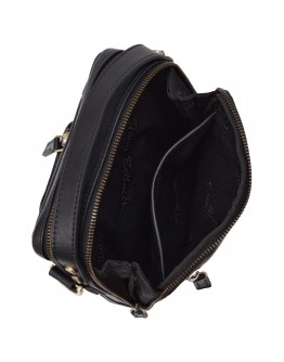 Черная небольшая кожаная мужская сумка на плечо TONY BELLUCCI - 5154-101
