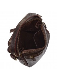Коричневая кожаная мужская сумка на плечо TONY BELLUCCI - 5154-886