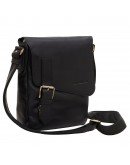 Фотография Кожаная черная мужская сумка на плечо TONY BELLUCCI - 5164-101