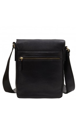 Кожаная черная мужская сумка на плечо TONY BELLUCCI - 5164-101