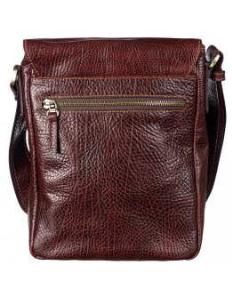 Кожаная коричневая фирменная мужская сумка на плечо TONY BELLUCCI - 5164-896