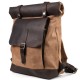 Вместительный рюкзак из комбинации натуральной кожи и ткани TARWA RCc-5191-3md