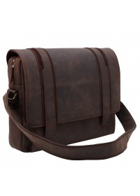 Кожаная коричневая винтажная мужская сумка на плечо TONY BELLUCCI - 5192-04