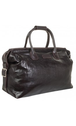 Дорожная коричневая мужская кожаная фирменная сумка TONY BELLUCCI 5203-886