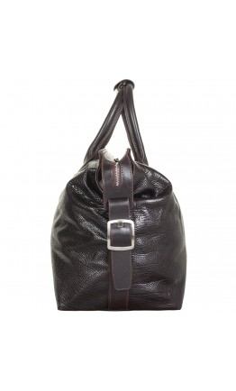 Дорожная коричневая мужская кожаная фирменная сумка TONY BELLUCCI 5203-886