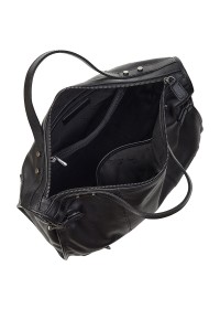 Черная кожаная дорожная фирменная сумка TONY BELLUCCI - 5205-101