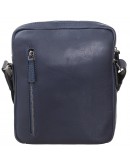 Фотография Синяя мужская кожаная сумка на плечо TONY BELLUCCI 5214-09