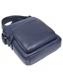 Фотография Синяя мужская кожаная сумка на плечо TONY BELLUCCI 5214-09