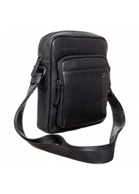 Черная мужская кожаная сумка на плечо TONY BELLUCCI 5214-101
