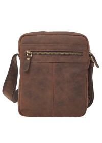 Коричневая мужская сумка на плечо из натуральной винтажной кожи TONY BELLUCCI - 5225-04