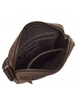 Мужская сумка на плечо из натуральной винтажной кожи TONY BELLUCCI - 5225-06