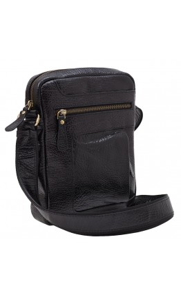 Черная мужская сумка на плечо из натуральной кожи TONY BELLUCCI - 5225-893