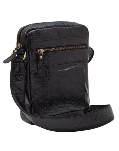 Фотография Черная мужская сумка на плечо из натуральной кожи TONY BELLUCCI - 5225-893