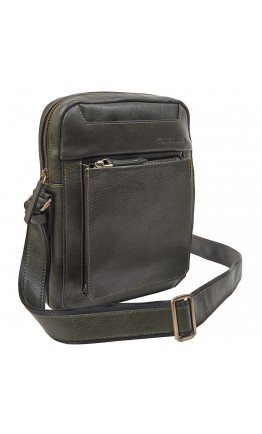 Коричневая кожаная мужская сумка на плечо TONY BELLUCCI - 5227-7