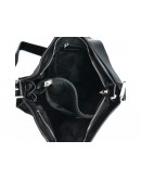 Фотография Мужская кожаная черная сумка через плечо 539-2 black