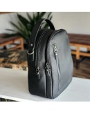 Фотография Черный женский рюкзак из науральной зернистой кожи 6282207W-SGE