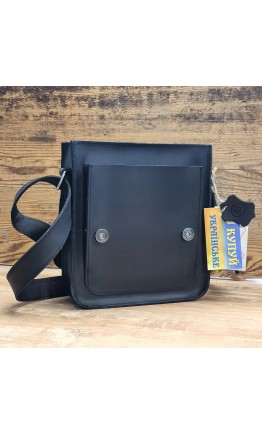 Черная удобная мужская сумка на плечо 7112-SGE