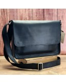 Фотография Черная кожаная винтажная сумка на плечо формата А4 5588960-SGE
