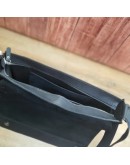 Фотография Черная кожаная винтажная сумка на плечо формата А4 5588960-SGE