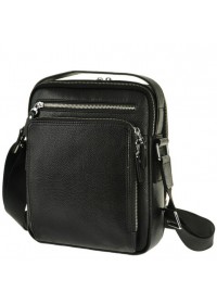 Удобная сумка в руку и на плечо чёрного цвета 5608-1a
