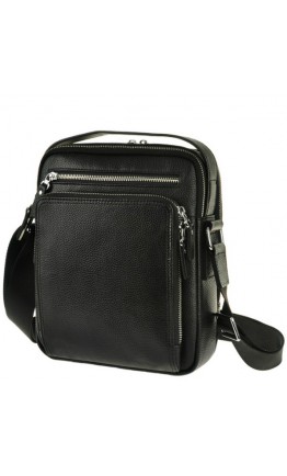Удобная сумка в руку и на плечо чёрного цвета 5608-1a
