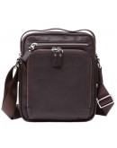 Фотография Удобная сумка в руку и на плечо коричневого цвета 5608-1c