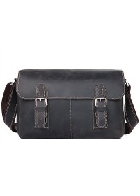 Темно-коричневая удобная сумка мужская на плечо 76002J