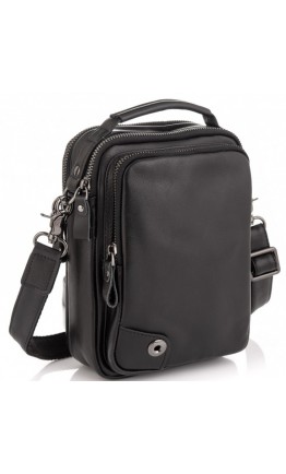 Черная мужская небольшая сумка - барсетка Tiding Bag 6009A