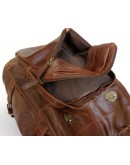 Фотография Шикарный кожаный рюкзак коричневого цвета 76058