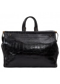 Черная кожаная мужская дорожная сумка Desisan - 607-11