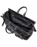 Фотография Черная кожаная мужская дорожная сумка Desisan - 607-11