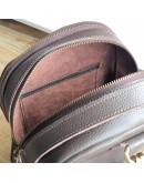 Фотография Коричневый женский рюкзак из науральной зернистой кожи 62992202W-SGE