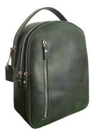 Кожаный женский зеленый рюкзак 67997701W-SGE