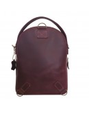 Фотография Кожаный женский бордовый рюкзак 67998801W-SGE