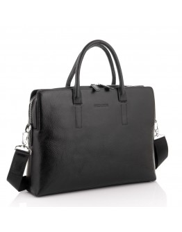 Кожаная черная мужская сумка Marco Coverna 6827-3