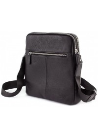 Черная кожаная мужская сумка на плечо Marco Coverna MC 6952-1 Black