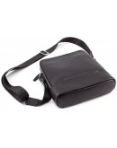 Фотография Черная кожаная мужская сумка на плечо Marco Coverna MC 6952-1 Black